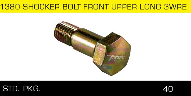1380 SHOCKER BOLT FRONT UPPER LONG 3WRE 1380 SHOCKER BOLT FRONT UPPER LONG 3WRE
